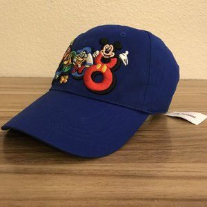 2008 Youth Size Blue Disney Disneyland Resort Hat Mickey Donald Goofy Pluto.